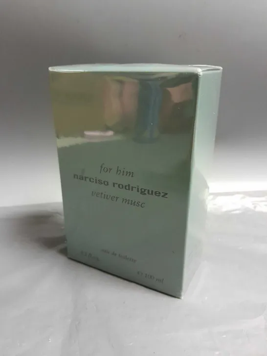 BOXED AND SEALED NARCISO RODRIGUEZ FOR HIM VETIVER MUSC EAU DE TOILETTE 100ML