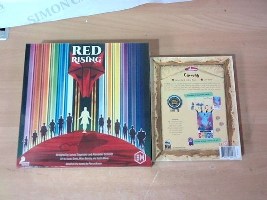LOT OF 2 ASSORTED SEALED BOARD GAMES TO INCLUDE CANVAS AND RED RISING
