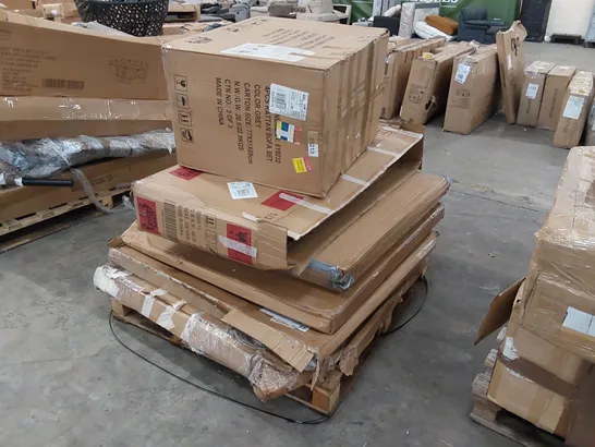 PALLET OF GARDEN FURNITURE PARTS