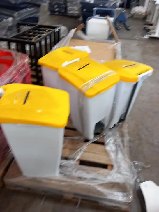 PALLET OF APPROXIMATELY 5 OFFENSIVE WASTE PEDAL BINS