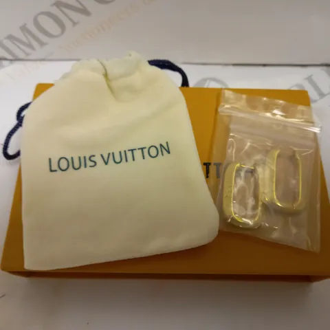 LOUIS VUITTON GOLD HOOP EARRINGS