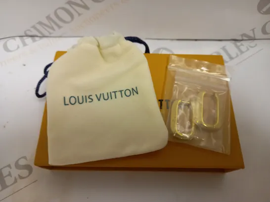 LOUIS VUITTON GOLD HOOP EARRINGS