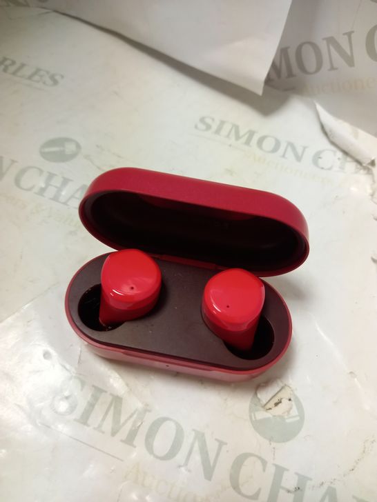 TOZO T12 WIRELESS EARBUDS BLUETOOTH HEADPHONES - RED