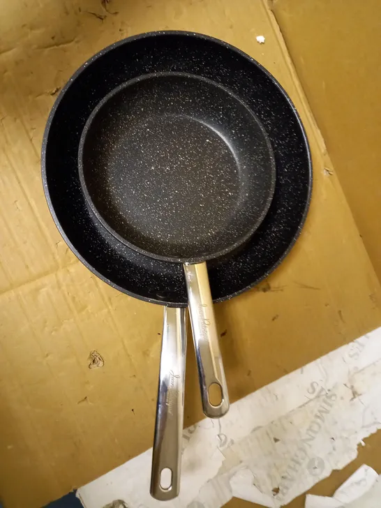 JEAN PATRIQUE STONETASTIC GRANITE NON-STICK FRYING PAN SET