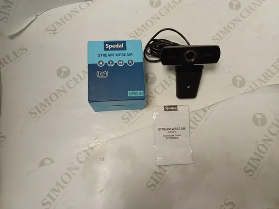 BOXED SPEDAL USB STREAM WEBCAM - MODEL MF934H - FOR HOME OFFICE WORK AND VIDEOCONFERENCING 