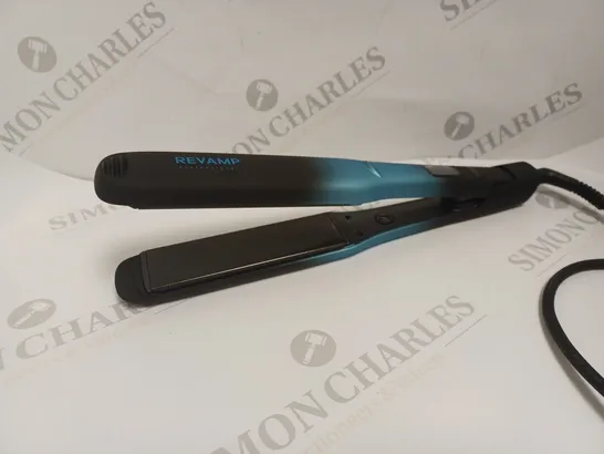 BOXED REVAMP PROGLOSS WIDE ULTRA X SHINE CERAMIC HAIR STRAIGHTENER ST-2000 RRP £100