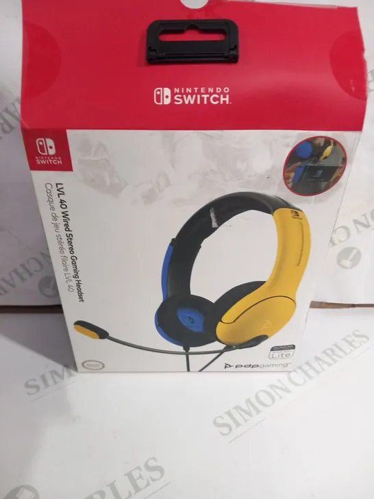 BOXED NINTENDO SWITCH LVL 40 WIRED STEREO GAMING HEADSET