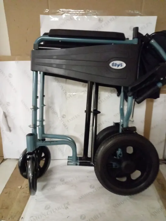 DAYS ESCAPE WHEELCHAIR - STANDARD SIZE, SILVER/BLUE