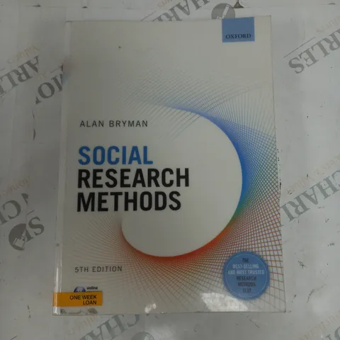 SOCIAL RESEARCH METHODS 5TH EDITIONS ALAN BRYMAN