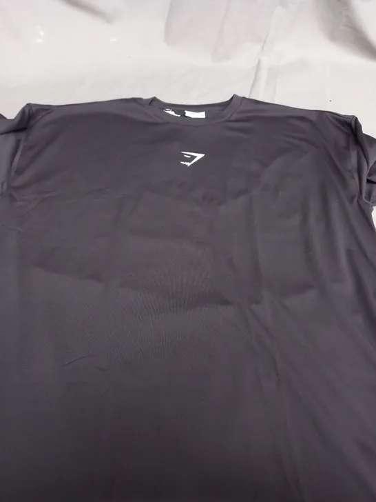 GYMSHARK TRAINING DEPARTMENT OVERSIZED T-SHIRT IN BLACK - SMALL