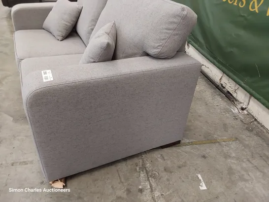 DESIGNER TWO SEATER SOFA GREY FABRIC 