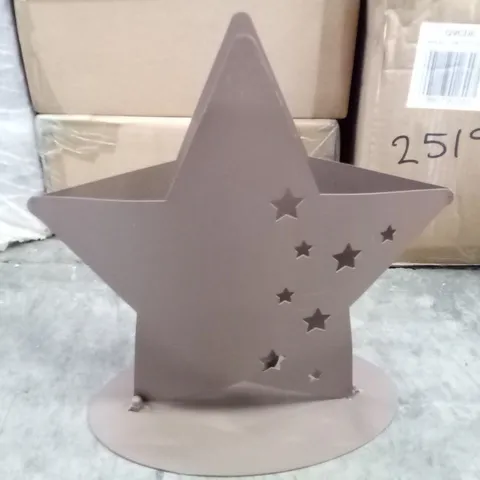 BOXED XMAS EDELROST STAR CANDLE HOLDER 