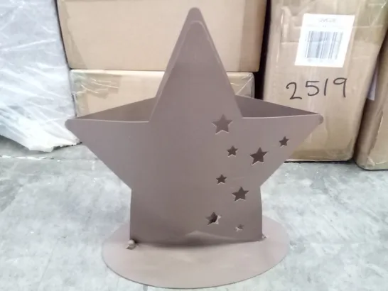 BOXED XMAS EDELROST STAR CANDLE HOLDER 