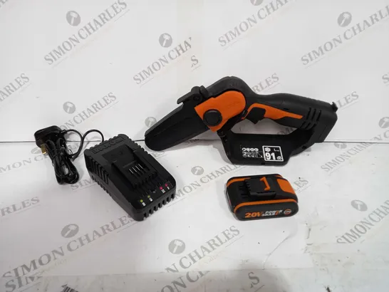 BOXED WORX 20V CORDLESS ONE HANDED PRUNING SAW