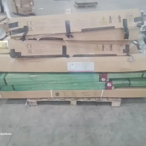 PALLET OF INCOMPLETE GARDEN PLAY SETS AND SWING ARMS 