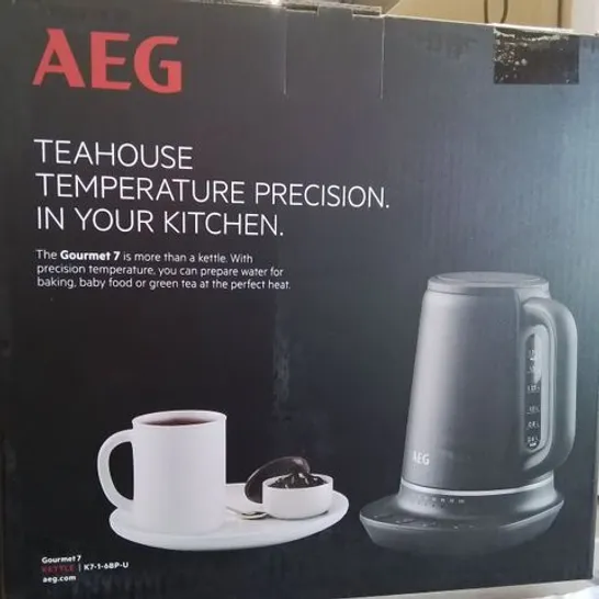 AEG GOURMET 7  TEAHOUSE TEMPERATURE PRECISION KETTLE RRP £83.33