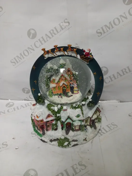 WERCHRISTMAS SCENE MUSICAL ANIMATED SNOW GLOBE