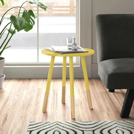 BOXED AMIYA SIDE TABLE YELLOW 