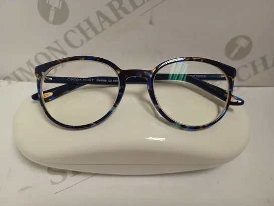 COCOA MINT BLUE MOTHER OF PEARL EFFECT PRESCRIPTION GLASSES