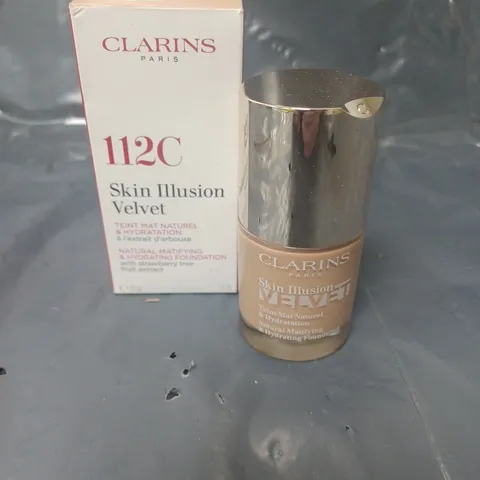 CLARINS SKIN ILLUSION VELVET FOUNDATION SHADE 112C 30ML