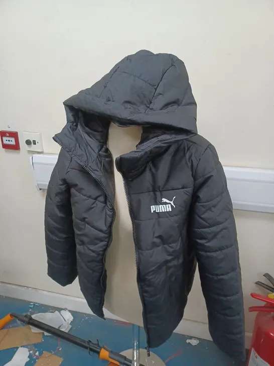 BLACK PUMA PADDED JACKET SIZE S 