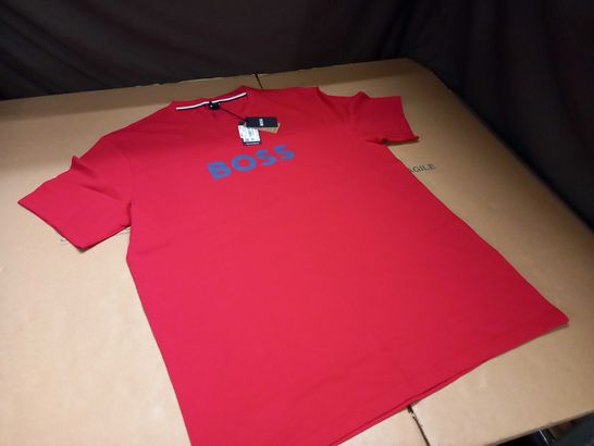 HUGO BOSS RED CREW TEE - XL