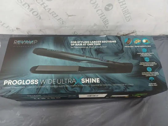 REVAMP PROGLOSS WIDE ULTRA SHINE CERAMIC STRAIGHTENERS