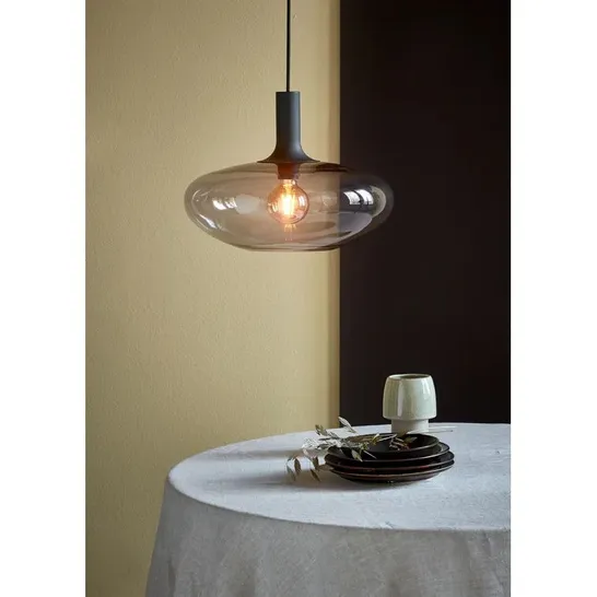 BOXED JESSALYN 1-LIGHT SATIN BLACK SINGLE PENDANT (1 BOX)