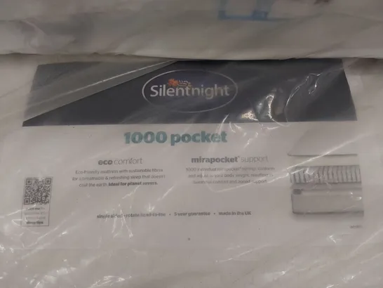 QUALITY BAGGED 4' 6" DOUBLE SILENTNIGHT 1000 POCKET MATTRESS