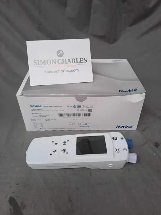 BOXED NAVINA SMART CONTROL UNIT WITH POWER ADAPTER AND CABLE FOR TRANSANAL IRRIGATION