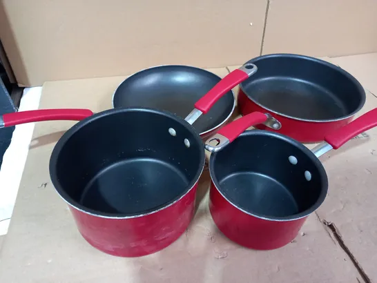 COOK'S ESSENTIALS NON-STICK METALLIC COOKWARE SET