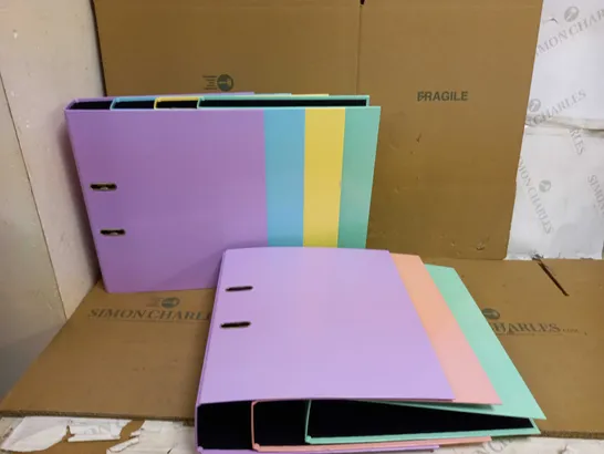BOX OF APPROX 7 FALKEN RING BINDERS IN VARIOUS COLOURS