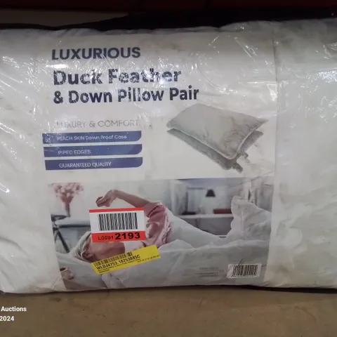 AKIRE DUCK FEATHER & DOWN PLUSH SUPPORT PILLOW