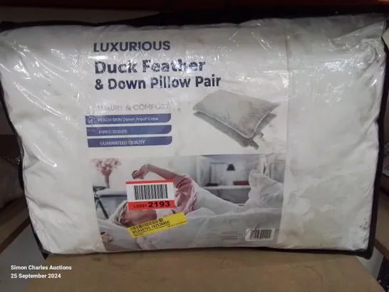 AKIRE DUCK FEATHER & DOWN PLUSH SUPPORT PILLOW