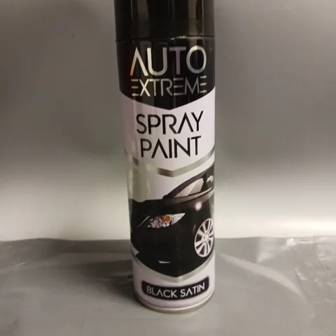 LOT OF 24 AUTO EXTREME SPRAY PAINT BLACK SATIN 250ML PER CAN