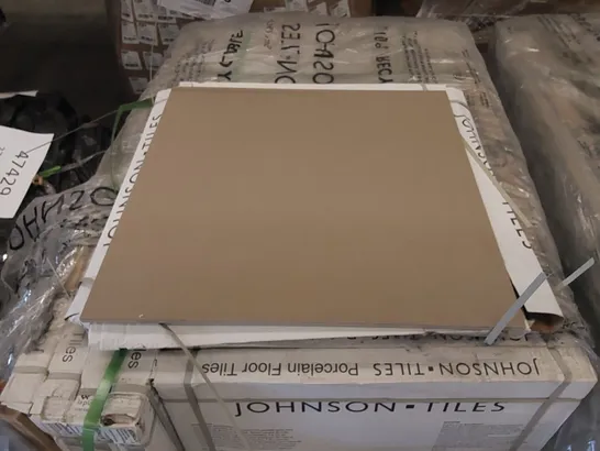 PALLET OF APPROX 30 X CARTONS OF JOHNSON TILES, MODERN FLAX NATURAL PORCELAIN FLOOR TILES - 4 TILES PER CARTON // TILE SIZE: 600 x 600 x 10mm