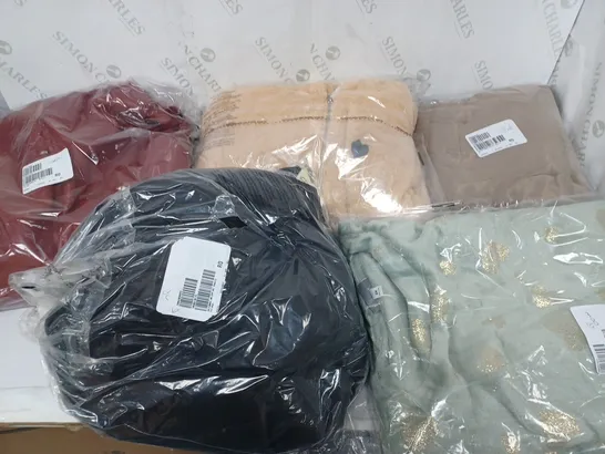 LARGE QUANTITY OF ASSORTED CLOTHING TO INCLUDE PJ SET, JACKET, GILET, ETC