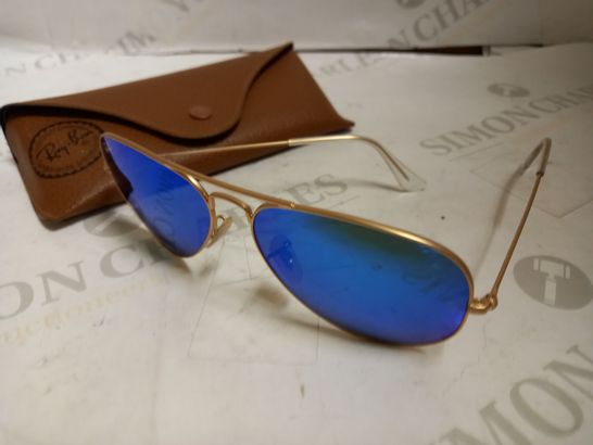 RAY-BAN BLUE LENS SUNGLASSES