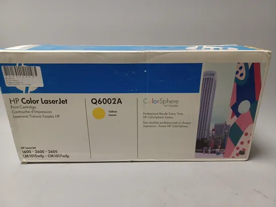 SEALED HP COLOUR LASER JET Q6002A YELLOW JAUNE 