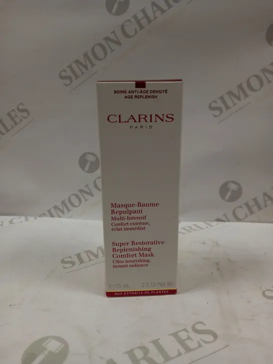 CLARINS PARIS SUPER RESTORATIVE REPLENISHING COMFORT MASK 75ML