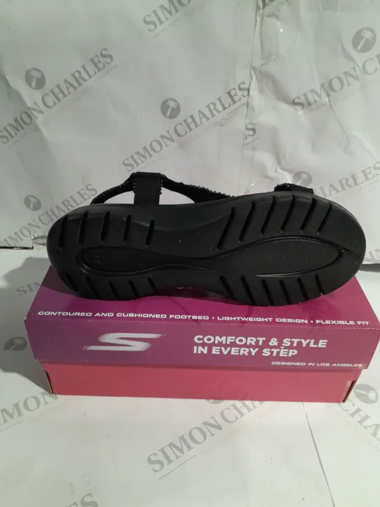 BOXED SKECHERS GO WALK SANDALS SIZE 6