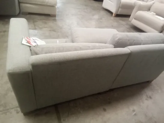 DESIGNER THE LOUNGE COMPANY MADE CENTRE & LHF SOFA - GREY FABRIC 