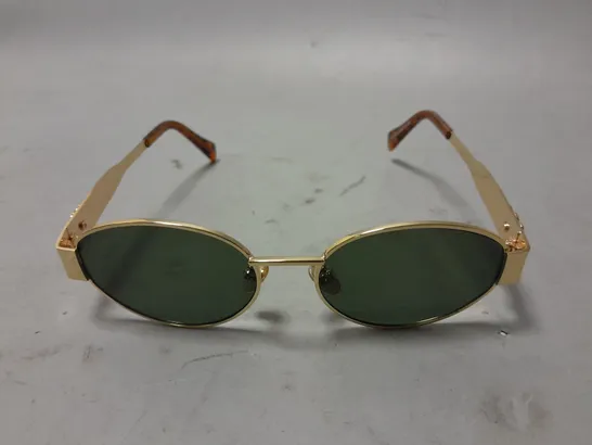 CELINE GOLD FRAMED GLASSES IN CASE