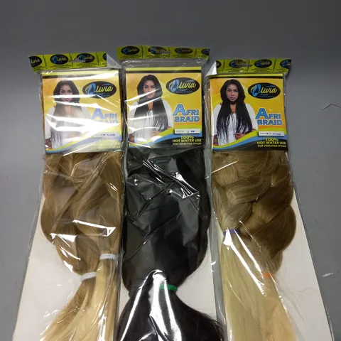 BOX OF APPROX. 20 SEALED OLIVIA HAIR PIECES IN ASSORTED COLOURS AND STYLES