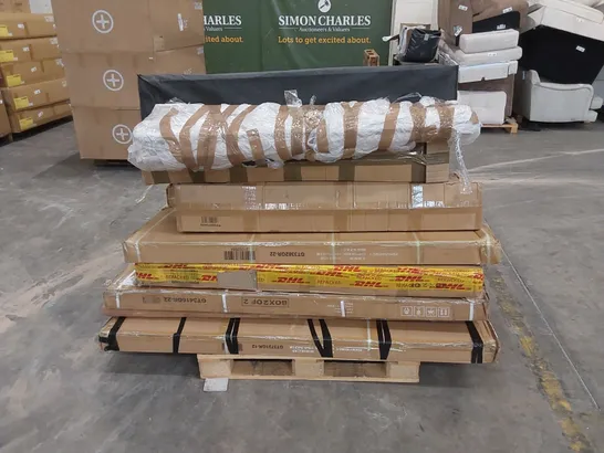 PALLET OF ASSORTED INCOMPLETE HOME AND GARDEN FURNITURE PARTS