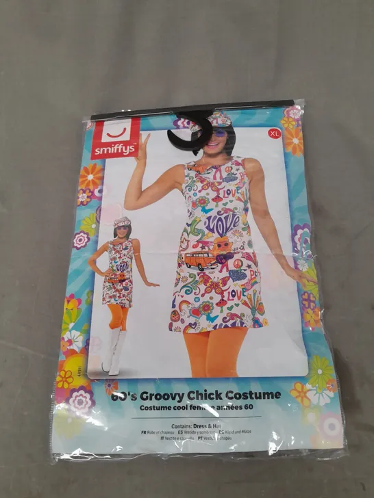 SMIFFYS 60'S GROOVY CHICK COSTUME SIZE XL