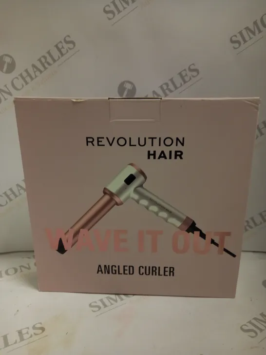 BOXED REVOLUTION HAIR 'WAVE IT OUT' ANGLED CURLER 