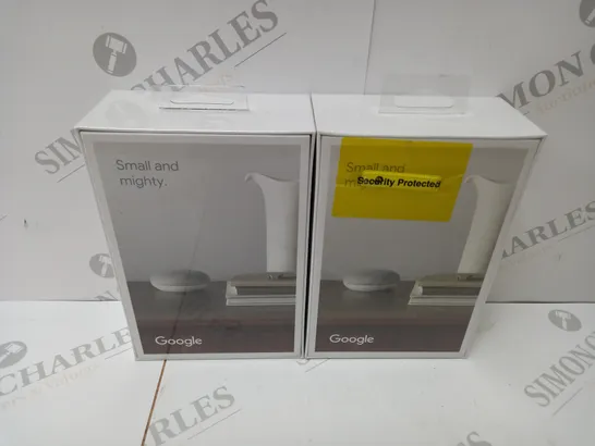 2 BRAND NEW BOXED GOOGLE NEST MINI 2ND GENERATION