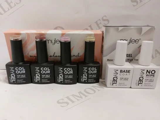 BOX OF APPROX 10 MYLEE MY GEL POLISHES IN ASSORTED COLOURS