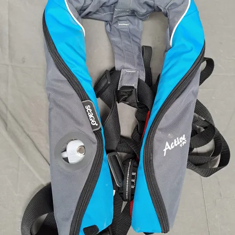 SEAGO ACTIVE 190 LIFE JACKET IN GREY/BLUE